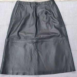 French Connection Leather Skirt